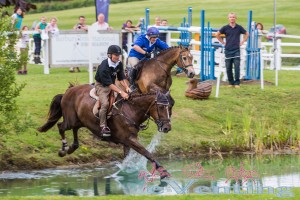 Jockeys Vs Eventers Vs Showjumpers Vs Hunt relay. The JCB Challenge is not to be missed