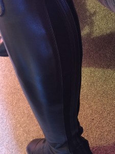 The stretch can be clearly seen
